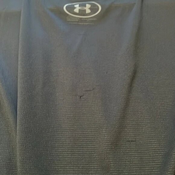 Under Armour Training Raid Jacquard Heatgear Shirt Gray Black Men's Size Medium - Picture 5 of 9